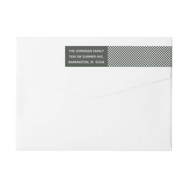 Liebe & Joy Holiday Envelope Runde Label (Rückseite)