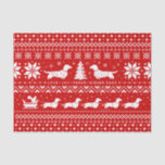 Liebe Joy Peace Dackel Hunde | Dackeln Weihnachten Seidenpapier<br><div class="desc">Niedliches und lustiges, rot-weißes Weihnachtsmuster mit einem Eichhörnchen auf einem Schlitten, der von Dackeln gezogen wird. Liebe, Frieden, Dackel Hunde. Machen Sie Ihre Geschenke besonders mit diesem festlichen Weihnachts-Pullover-Gewebepapier. Kissen empfindliche Objekte oder Akzentuieren eines Party Tasche. Ein originelles Dachshund-Liebhaber-Design für anspruchsvolle Projekte, Urlaubsgeschenke oder einfach nur zum Spaß. Dieses coole...</div>
