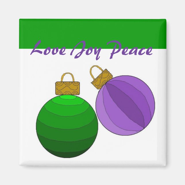 Liebe Joy Peace - Magnet (Vorne)