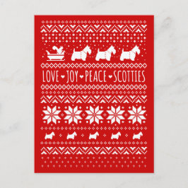 Liebe Joy Peace Scotties Weihnachten