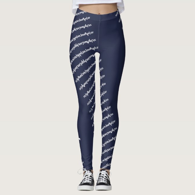 Liebe Joy Peace Words Leggings Ritter (Vorderseite)