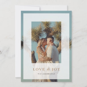 Liebe & Joy Vellum Overlay Fotokarte Feiertagskarte