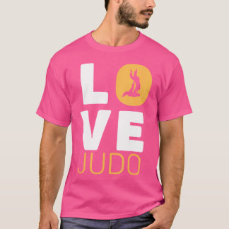 Liebe Judo Japanisch Martial Art Judo T-Shirt
