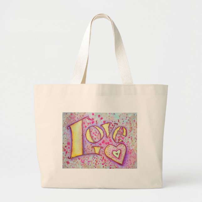 Liebe Jumbo Stoffbeutel (Vorne)