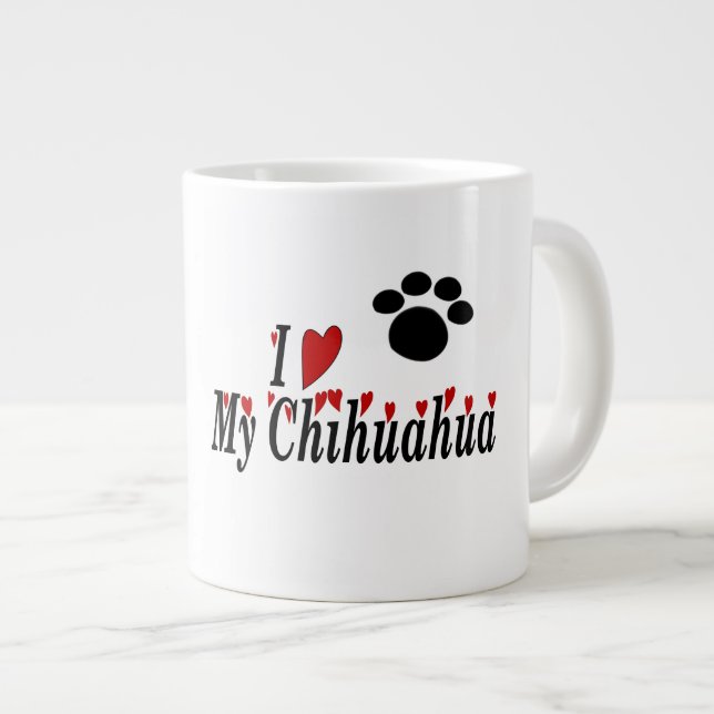 Liebe - Jumbo-Tasse (Vorderseite Rechts)