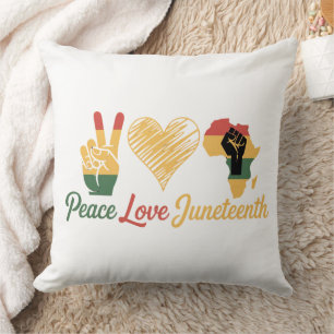 Liebe Juneteenth Kissen