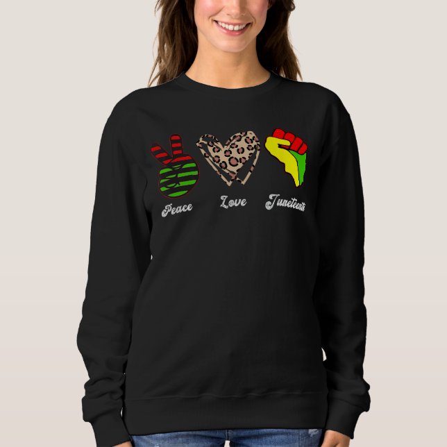 Liebe Juneteenth Sweatshirt (Vorderseite)
