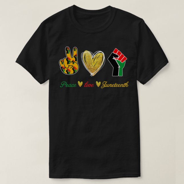 Liebe Juneteenth T-Shirt (Design vorne)