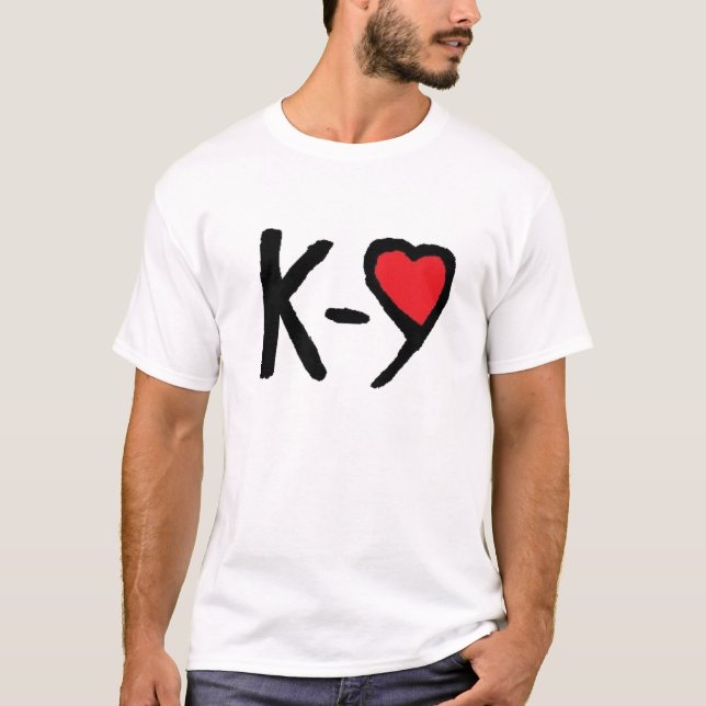 Liebe k9 T-Shirt (Vorderseite)