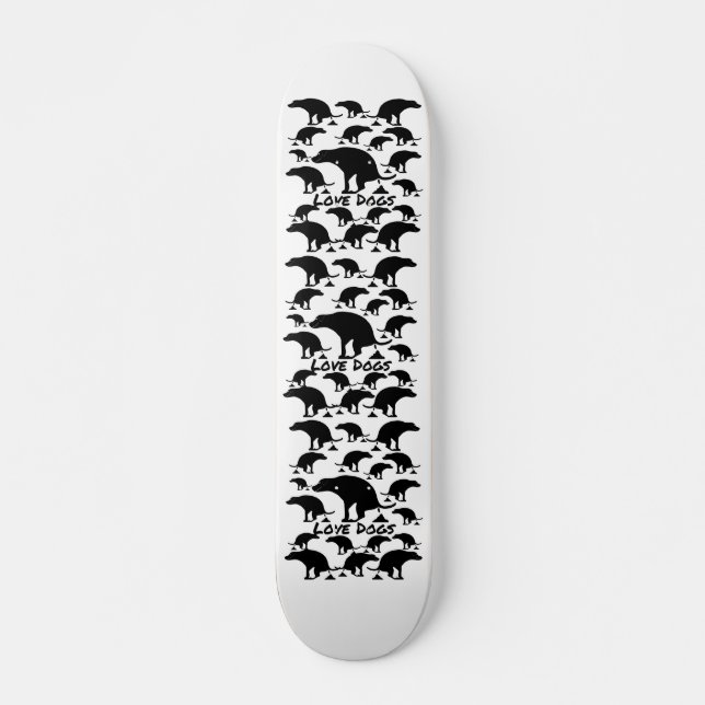 Liebe kackend Hunde Skateboard (Vorne)