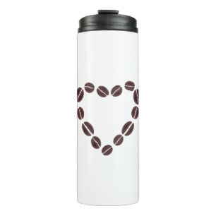 Liebe Kaffee Bean Herz Thermosbecher