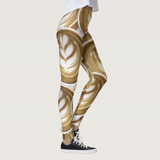 Liebe-Kaffee-Leggings Leggings (Rechts)