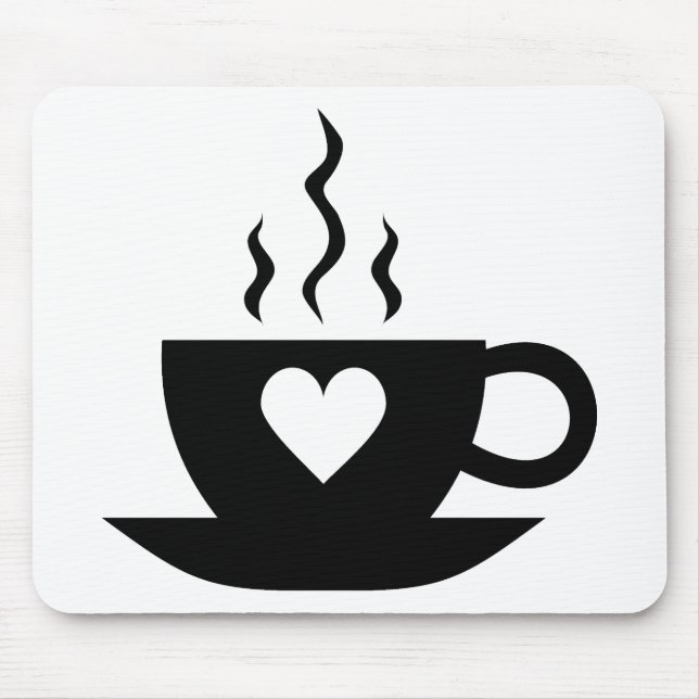 Liebe-Kaffee Mousepad (Vorne)