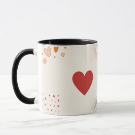 Liebe & Kaffee Tasse-Minimal Romantische Gestaltun Tasse
