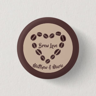 Liebe Kaffeeban Herz Button