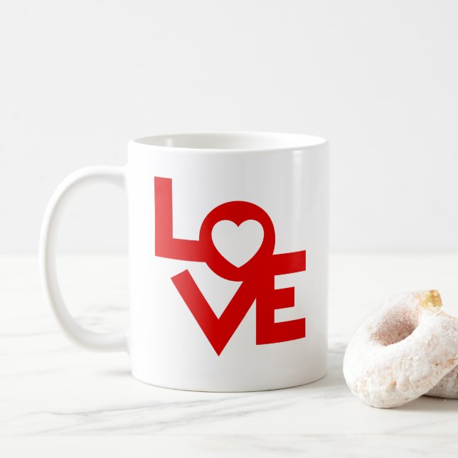 Liebe Kaffeetasse (Mit Donut)