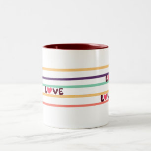 "Liebe Kaffeetasse – Lebendiges Farbdesign mit Lin