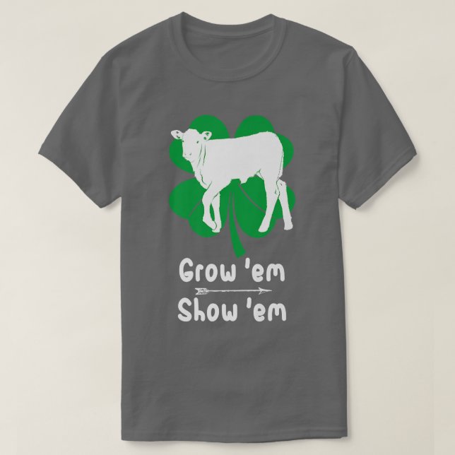 Liebe Kalb wachsen, Viehzucht Bauer T-Shirt (Design vorne)