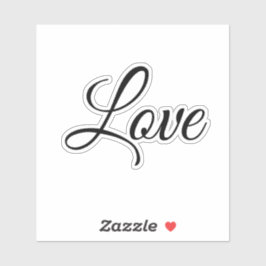 Liebe Kalligrafie Moderne Typografie Elegante Schr Aufkleber