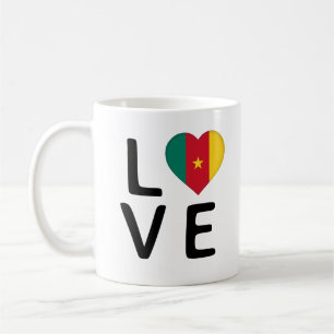 Liebe - Kameruner Flagge Kaffeetasse