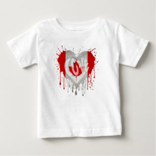 Liebe Kanada-Flagge Baby T-shirt