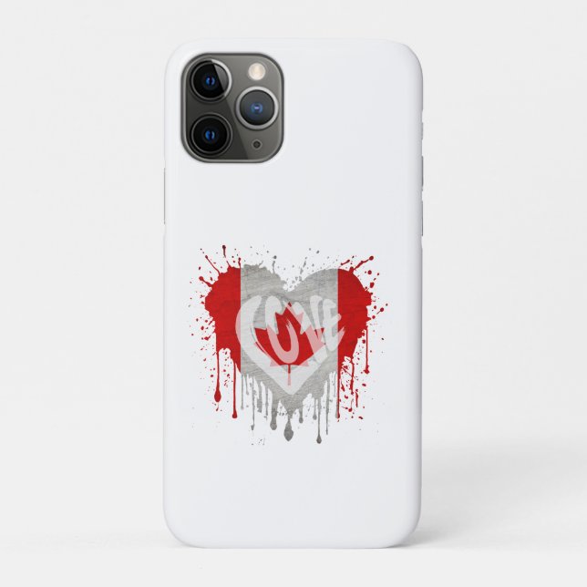 Liebe Kanada-Flagge Case-Mate iPhone Hülle (Rückseite)