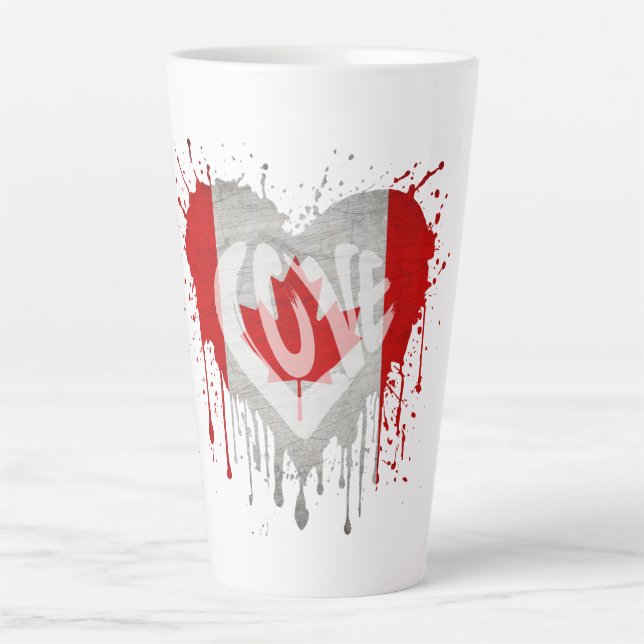 Liebe Kanada-Flagge Milchtasse (Vorderseite)