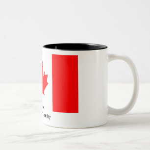 Liebe Kanadas I MEIN Land-Flagge CA jGibney das Zweifarbige Tasse