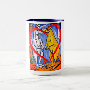 Liebe Kängurus Australisches Tier Tasse