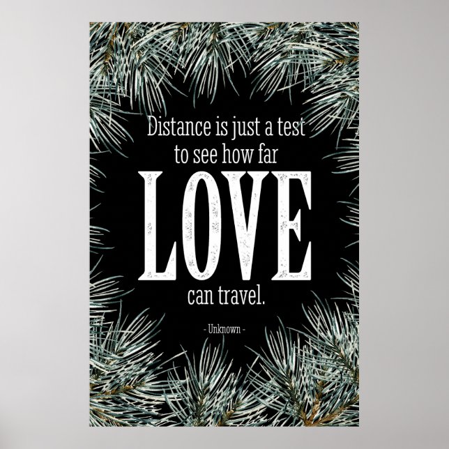 Liebe kann Plakat reisen (Vorne)