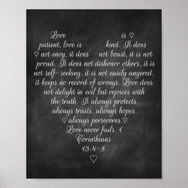Liebe-Kapitel-Tastatur drucken Poster (Vorne)