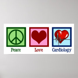 Liebe Kardiologie Herzchirurg Herzschlag Poster
