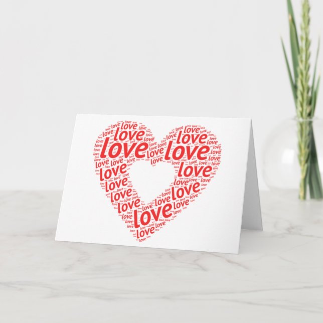Liebe Karte (Vorderseite)
