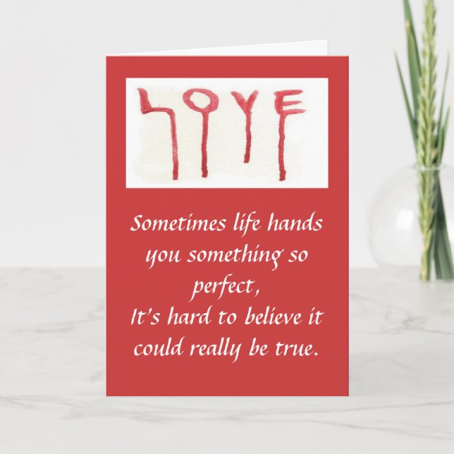 Liebe Karte (Vorderseite)