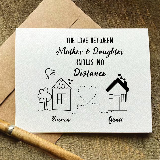 Liebe-Karte für die Mutter über große Entfernungen Einladung (Daughter Long Distance Love Card for Mother)