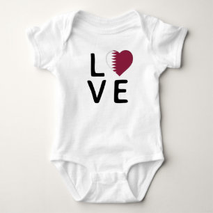 Liebe - Katar-Flagge Baby Strampler