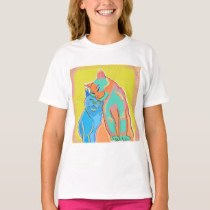Liebe-Kätzchen-T-Shirt T-Shirt