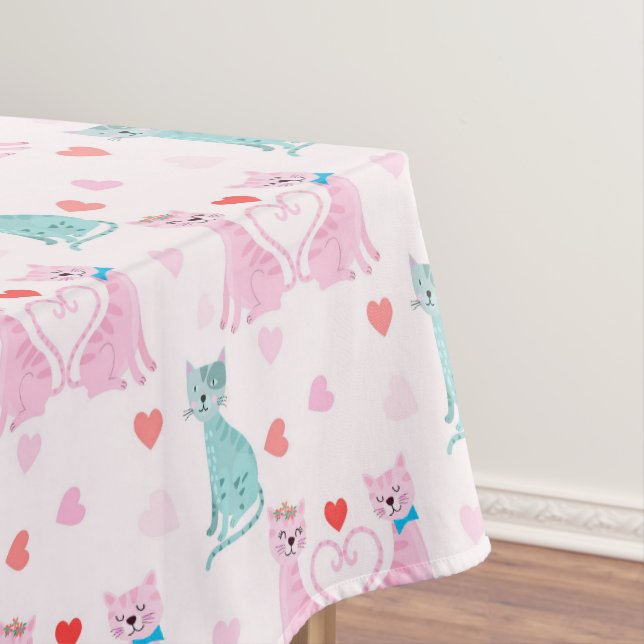 Liebe Kätzchen Tischdecke (Beispiel)