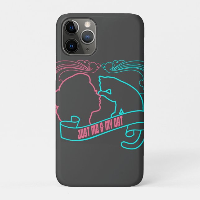 Liebe Katze, nur ich und meine Katze Case-Mate iPhone Hülle (Rückseite)