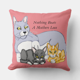 Liebe Katze und Kätzchen Kissen