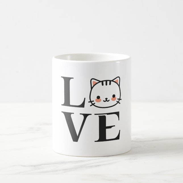 Liebe Katzen Kaffeetasse (Mittel)