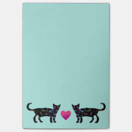 Liebe-Katzen Posten-it® merkt 4 x 6 Post-it Klebezettel