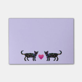 Liebe-Katzen Posten-it® merkt 4 x 6 Post-it Klebezettel