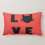 Liebe Katzen (rot) Lendenkissen<br><div class="desc">Liebe Katzen.</div>