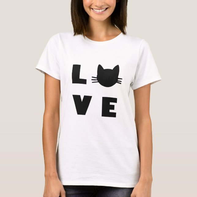 Liebe Katzen. T-Shirt (Vorderseite)