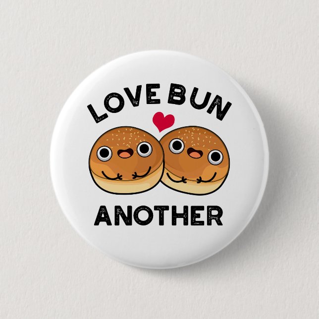 Liebe kauft einen anderen lustigen Food Puff Button (Vorderseite)