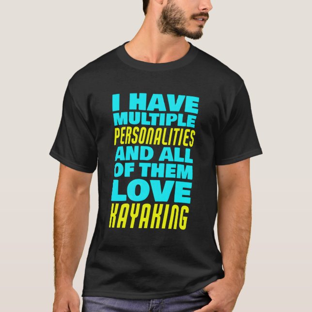 Liebe Kayaking Kayaker T-Shirt (Vorderseite)