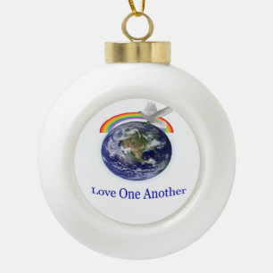 Liebe Keramik Kugel-Ornament
