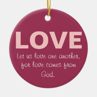 Liebe Keramik Ornament