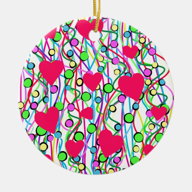 Liebe Keramik Ornament (Vorne)